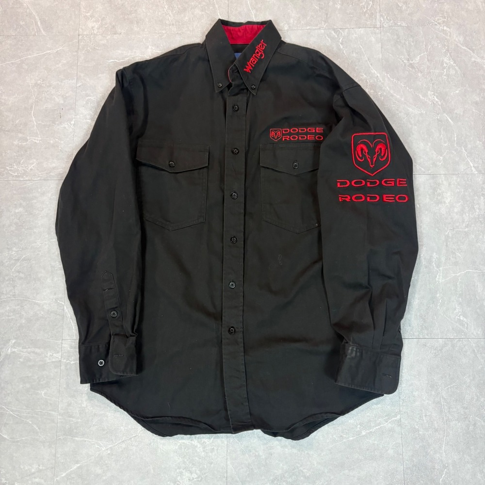 1990's Wramgler dodge rodeo button up flannel